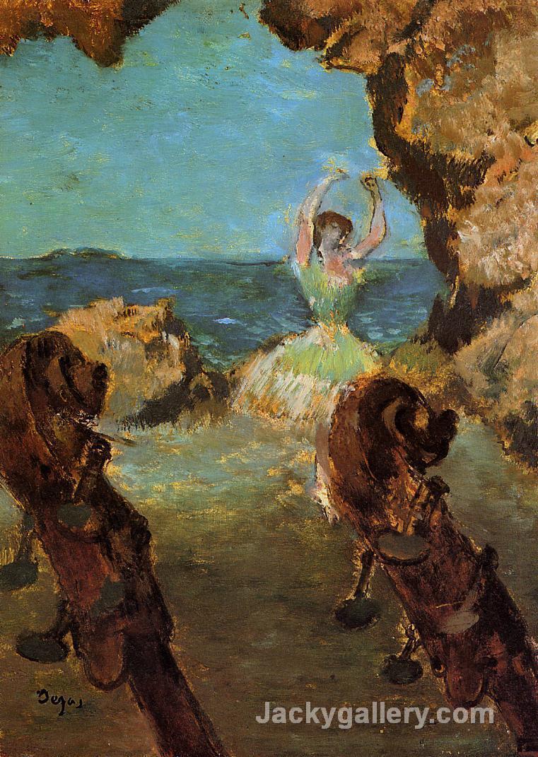 Dancer on Stage by Edgar Degas paintings reproduction